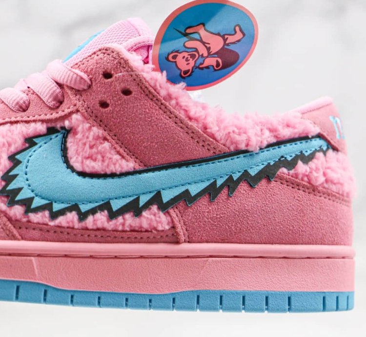 Nike Sb Dunk Low X Grateful Dead Pink Bear - Cj5378-600