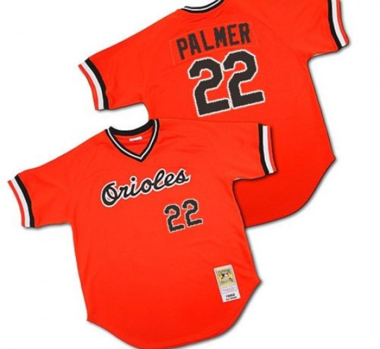 Baltimore Orioles Jim Palmer Orange 1982 Throwback Pullover Jersey