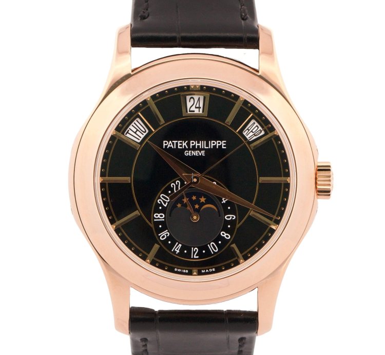 Patek Philippe Annual Calendar Papers Annual Calendar Complications Green 18k Gold 5205r-010 Box