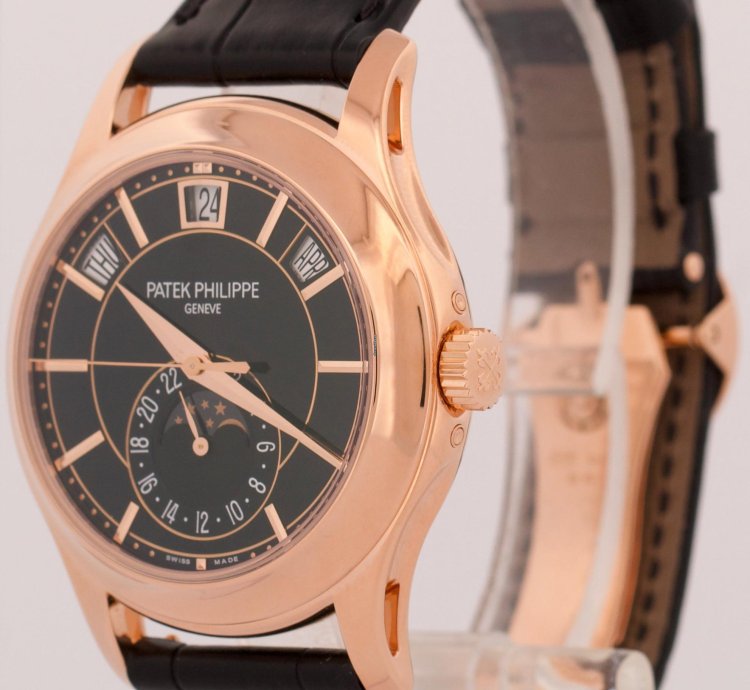 Patek Philippe Annual Calendar Papers Annual Calendar Complications Green 18k Gold 5205r-010 Box