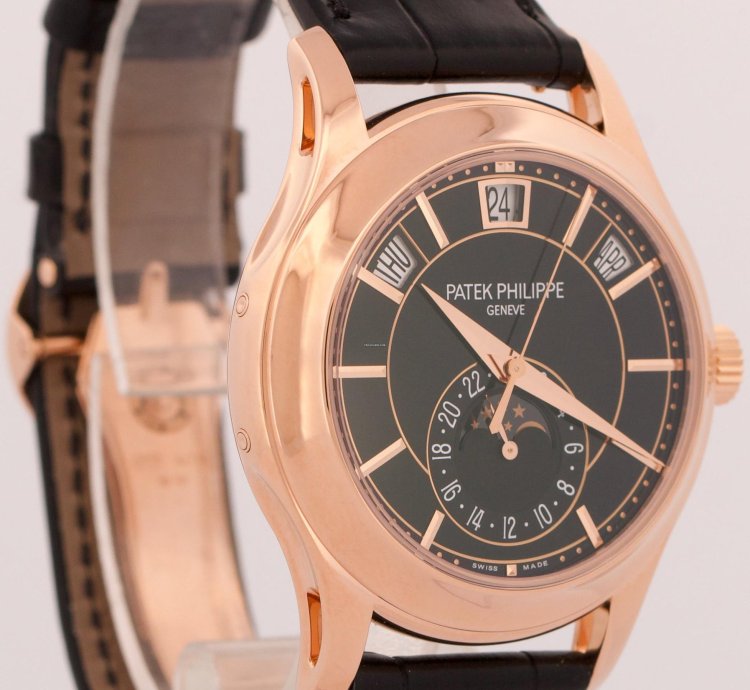 Patek Philippe Annual Calendar Papers Annual Calendar Complications Green 18k Gold 5205r-010 Box