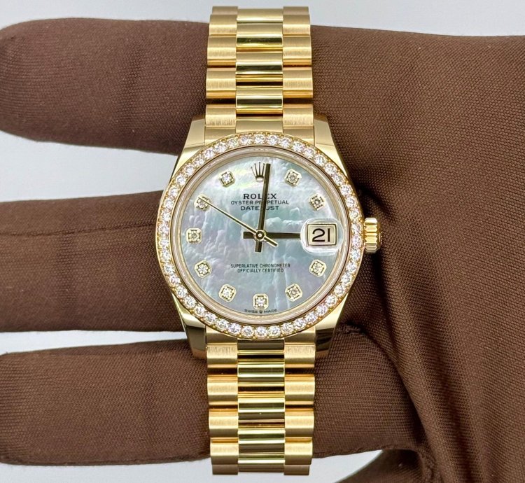 Rolex Datejust 31 New Dec 2024 31mm 18kt Yellow Gold Datejust 278288rbr