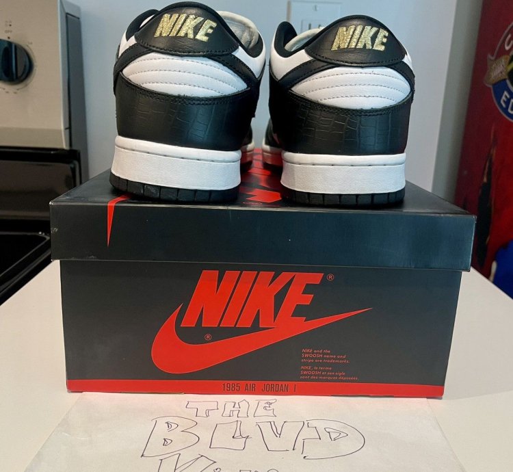 2021 Supreme Nike Sb Dunk Low Og Qs Stars Black