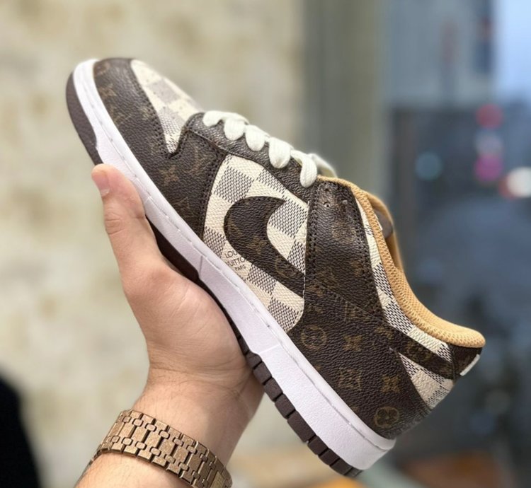 Nike Sb Dunk x Lv Louis Vuitton Monogram Brown