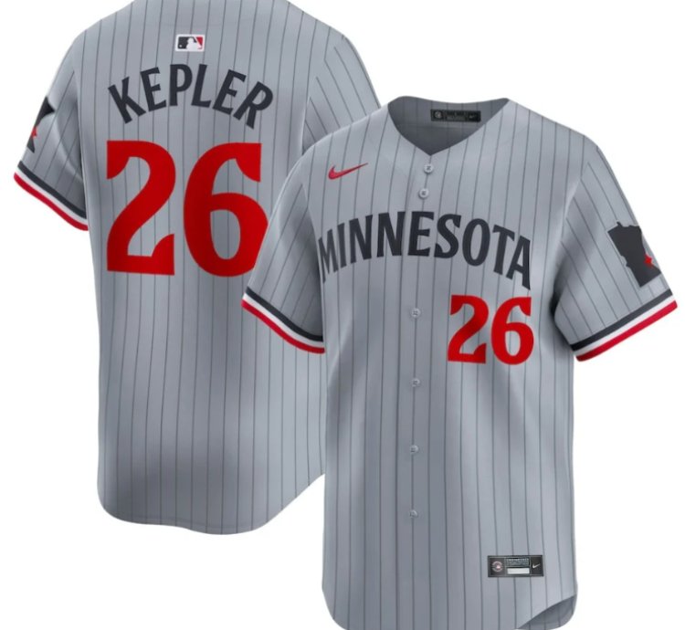 Max Kepler 26 Minnesota Twins Road Limited Men Jersey - Gray