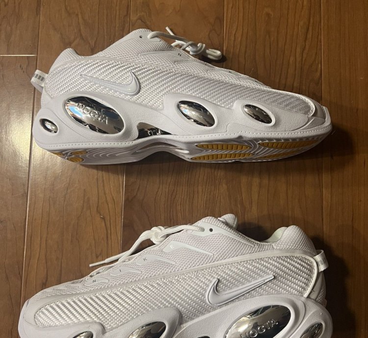 Nike Nocta Glide Triple White Drake White Chrome Sneaker