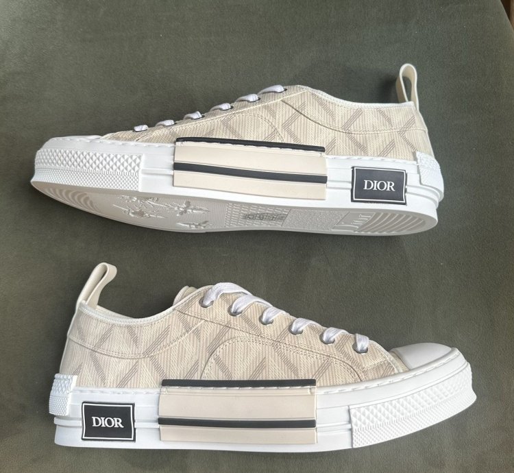 Dior B23 Low Top Cd Diamond - Natural