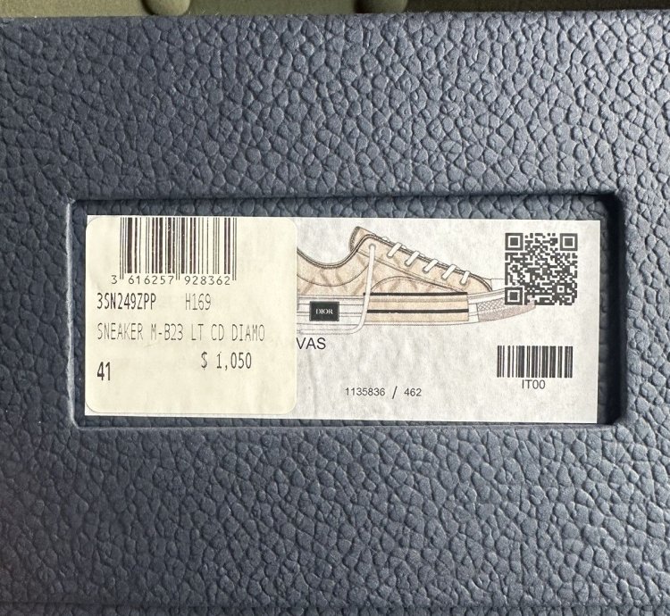 Dior B23 Low Top Cd Diamond - Natural