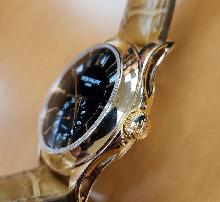 Patek Philippe Annual Calendar Rose Gold Annual Calendar Black Dial Tiffany Stamp Rare