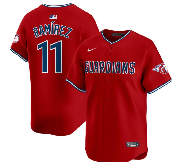 José Ramírez Jersey 11 Cleveland Guardians 2025 Vapor Premier Limited All Stitched Red