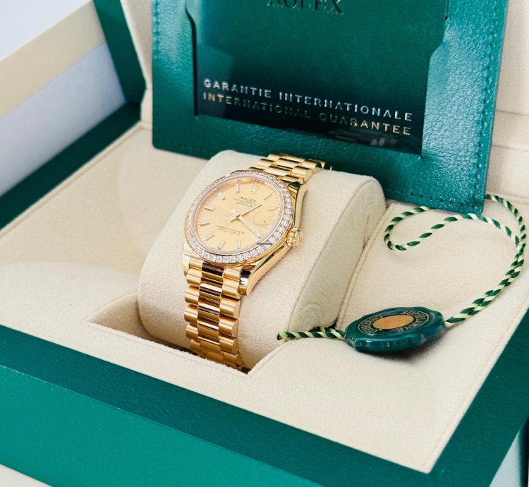 Rolex Datejust 31 Oyster Yellow Gold And Diamonds