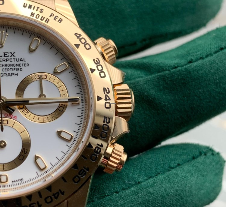 Rolex Daytona 116508 White Dial Yellow Gold 18kt Full Set New 2020