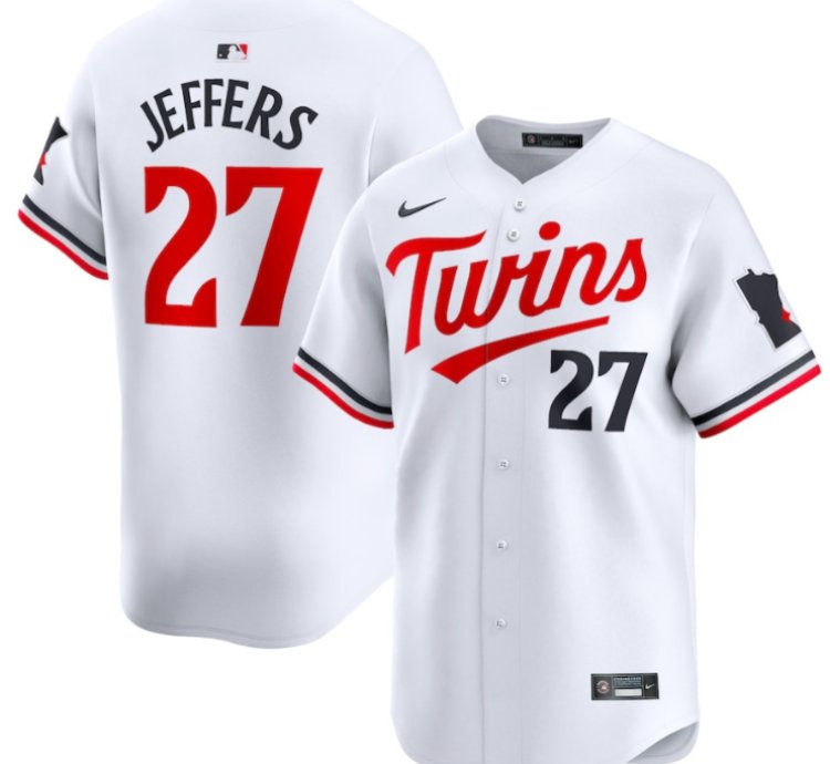 Ryan Jeffers 27 Minnesota Twins Home Limited Player Men Jersey - White