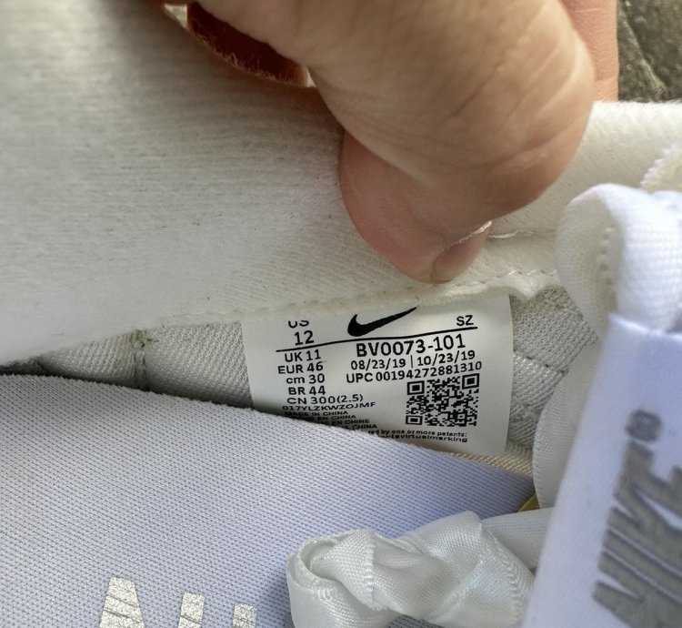 Nike Sacai Ldwaffle White Nylon Size 12