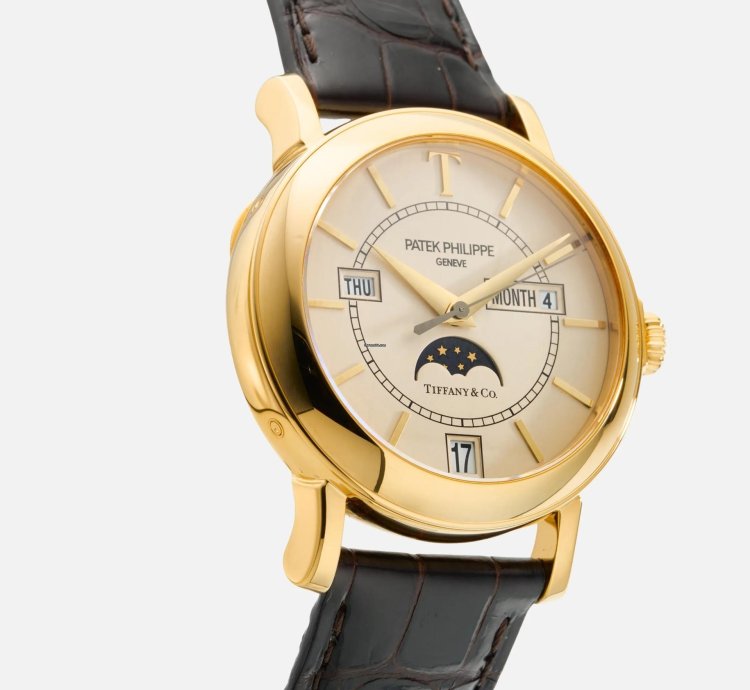 Patek Philippe Annual Calendar Tiffany 150th Anniversary 5150j 2001 Box And Papers