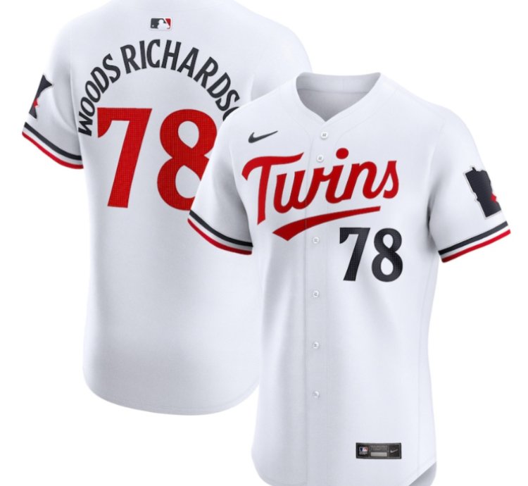 Simeon Woods Richardson 78 Minnesota Twins Home Elite Player Men Jersey - White