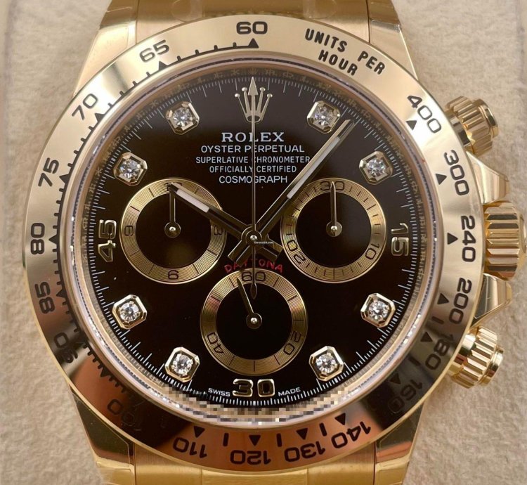 Rolex Daytona 116508 Yellow Gold Black Diamond Dial Unworn 2022
