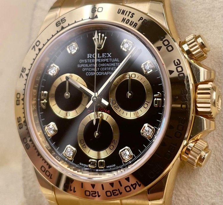 Rolex Daytona 116508 Yellow Gold Black Diamond Dial Unworn 2022