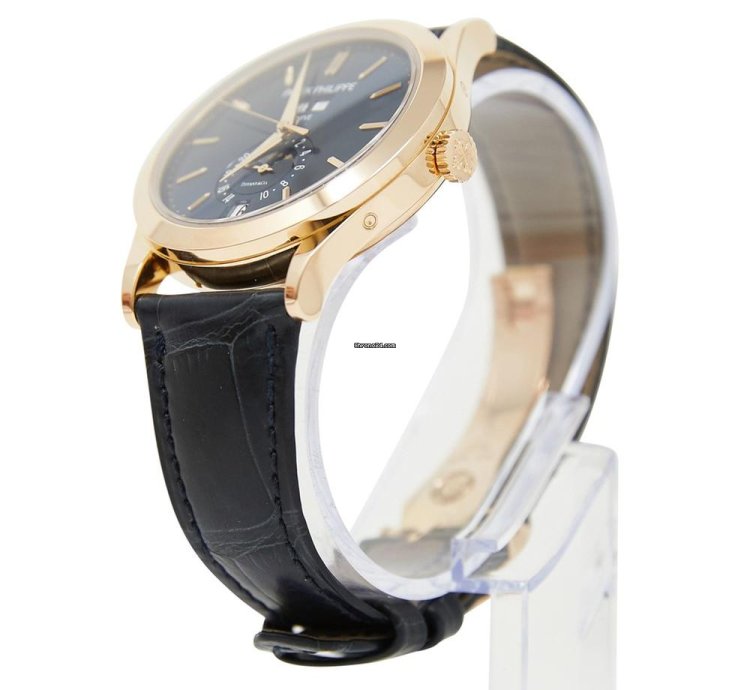Patek Philippe Annual Calendar Tiffany Co Annual Calendar Rose Gold Blue Dial Full Set Tiffany Stamped Dial Papers