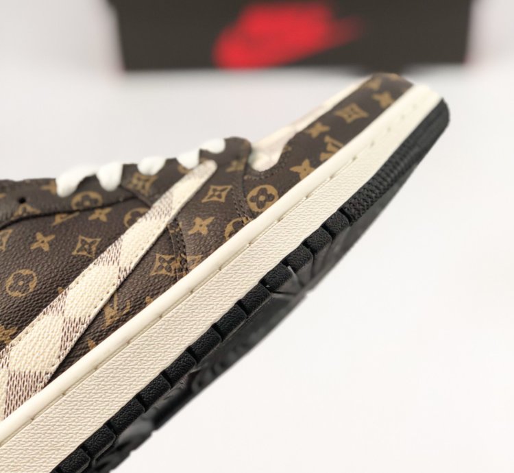 Louis Vuitton x Jordan 1 Low Monogram Brown
