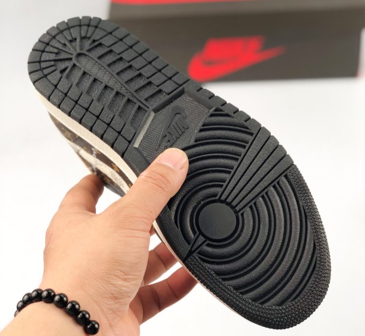 Louis Vuitton x Jordan 1 Low Monogram Brown