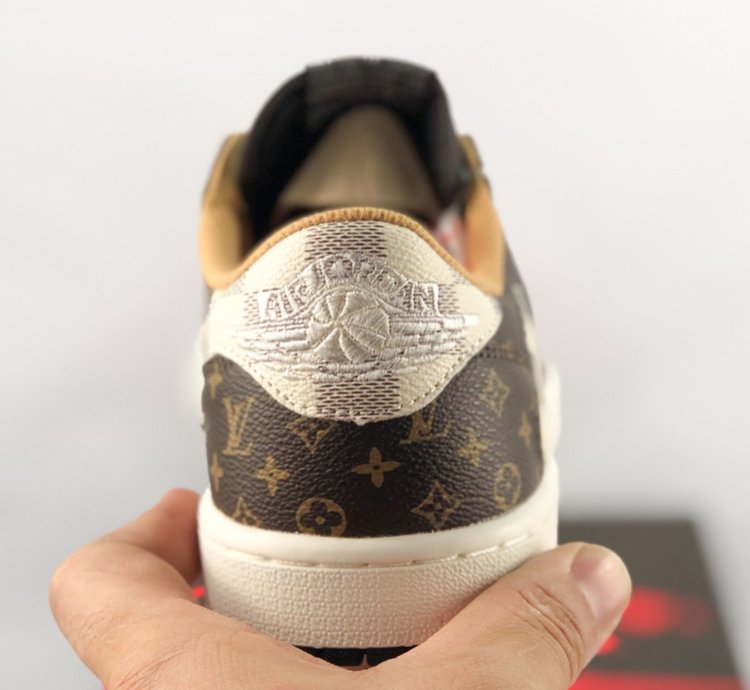 Louis Vuitton x Jordan 1 Low Monogram Brown