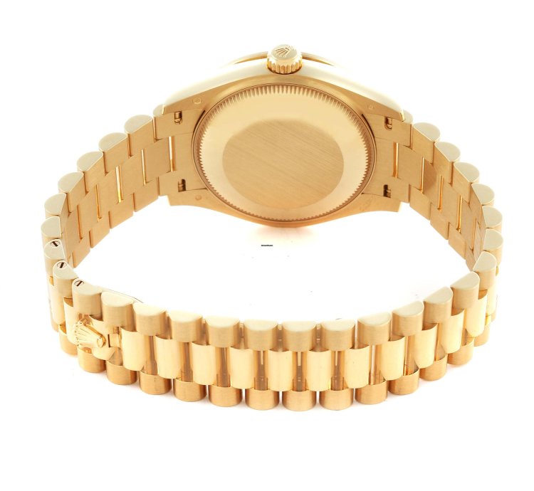 Rolex Datejust 31 President Midsize Malachite Yellow Gold Diamond Ladies Watch 278288 Unworn