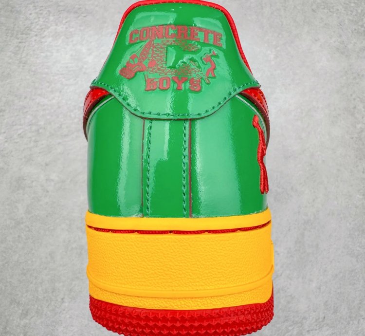 Lil Yatchy X Nike Air Force 1 Low concrete Boys-lucky Green