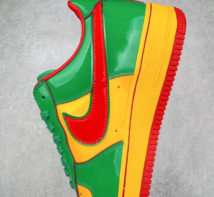 Lil Yatchy X Nike Air Force 1 Low concrete Boys-lucky Green