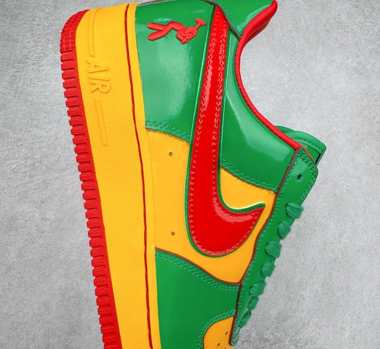 Lil Yatchy X Nike Air Force 1 Low concrete Boys-lucky Green