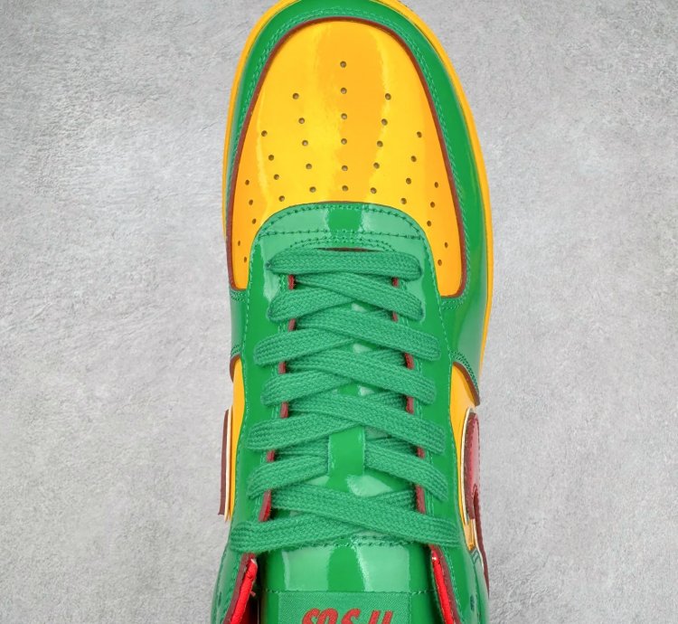 Lil Yatchy X Nike Air Force 1 Low concrete Boys-lucky Green