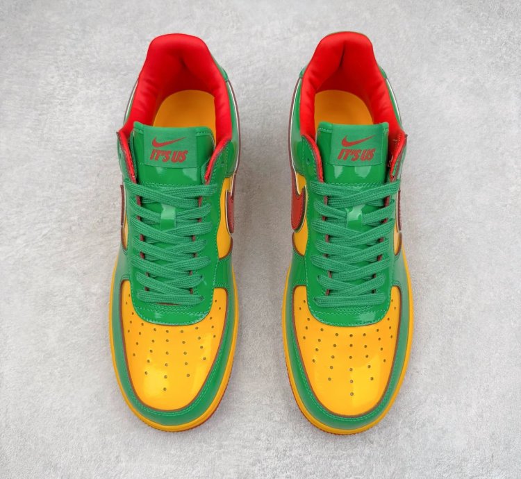 Lil Yatchy X Nike Air Force 1 Low concrete Boys-lucky Green
