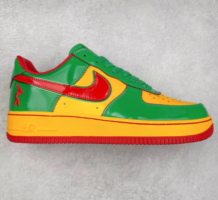 Lil Yatchy X Nike Air Force 1 Low concrete Boys-lucky Green