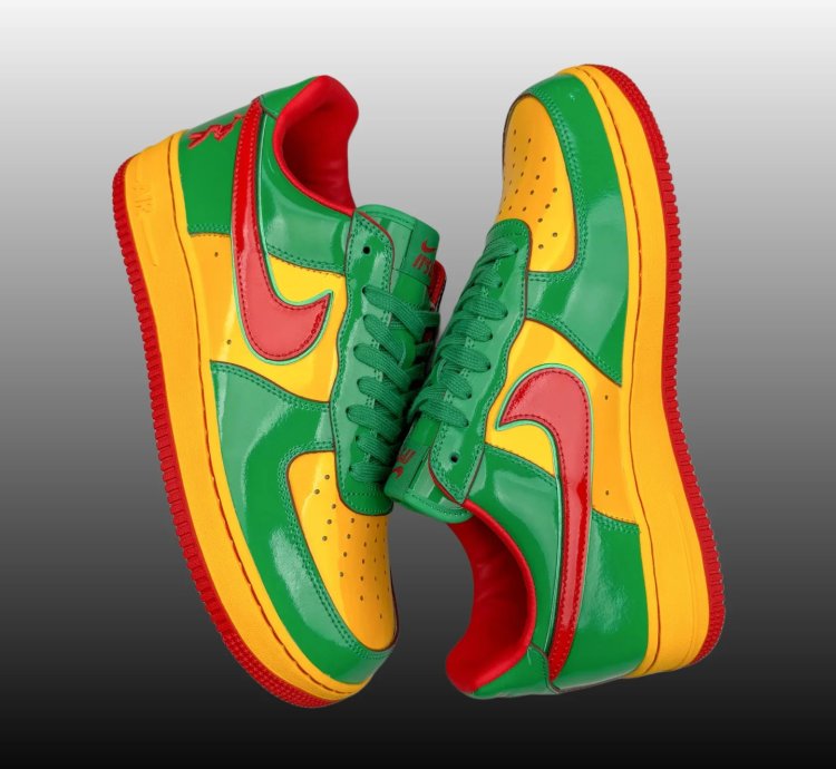 Lil Yatchy X Nike Air Force 1 Low concrete Boys-lucky Green