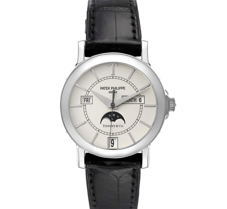 Patek Philippe Annual Calendar Tiffany Limited Edition White Gold Mens Watch 5150 Box Papers