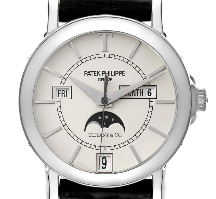 Patek Philippe Annual Calendar Tiffany Limited Edition White Gold Mens Watch 5150 Box Papers