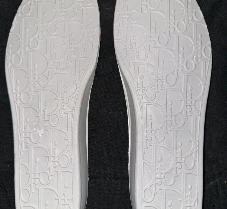 Dior B23 White And Black Oblique Canvas Low