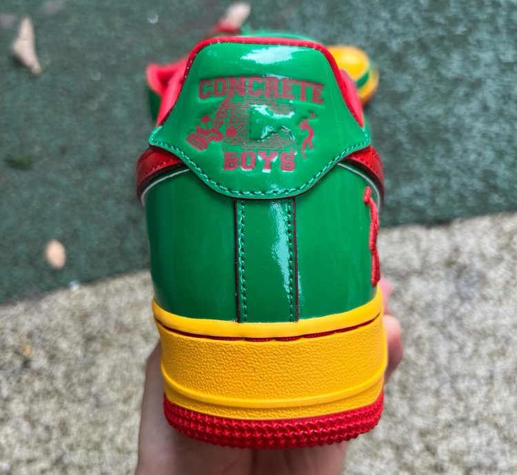 Lil Yatchy X Nike Air Force 1 Low concrete Boys-lucky Green