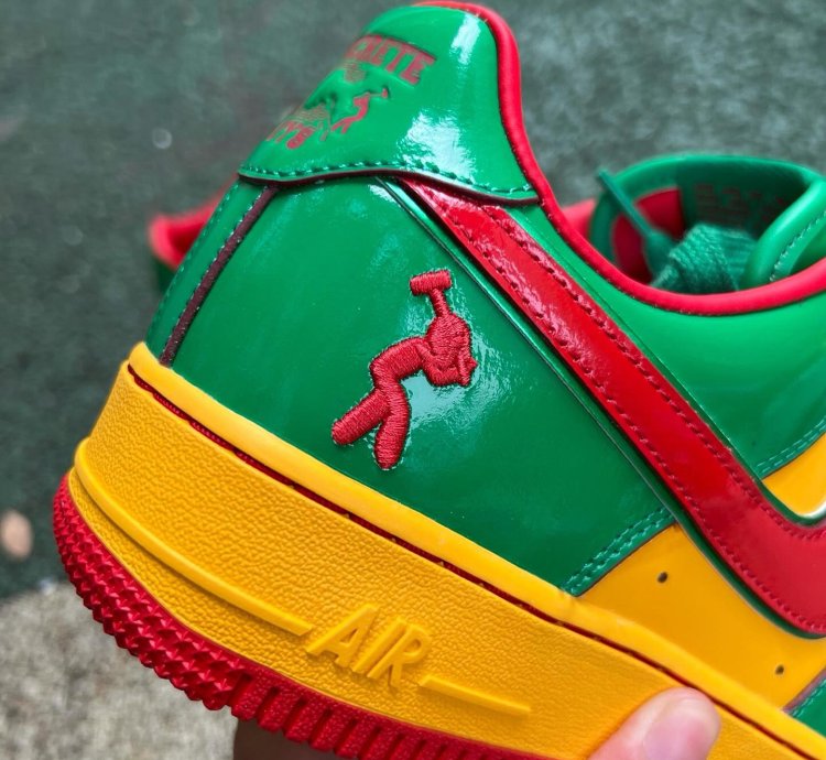 Lil Yatchy X Nike Air Force 1 Low concrete Boys-lucky Green