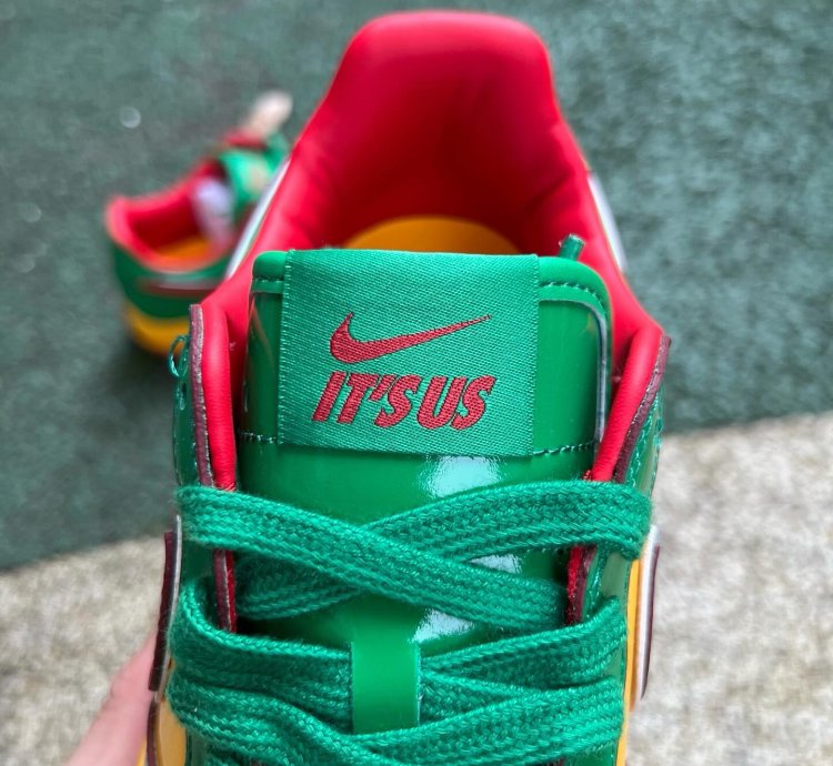 Lil Yatchy X Nike Air Force 1 Low concrete Boys-lucky Green