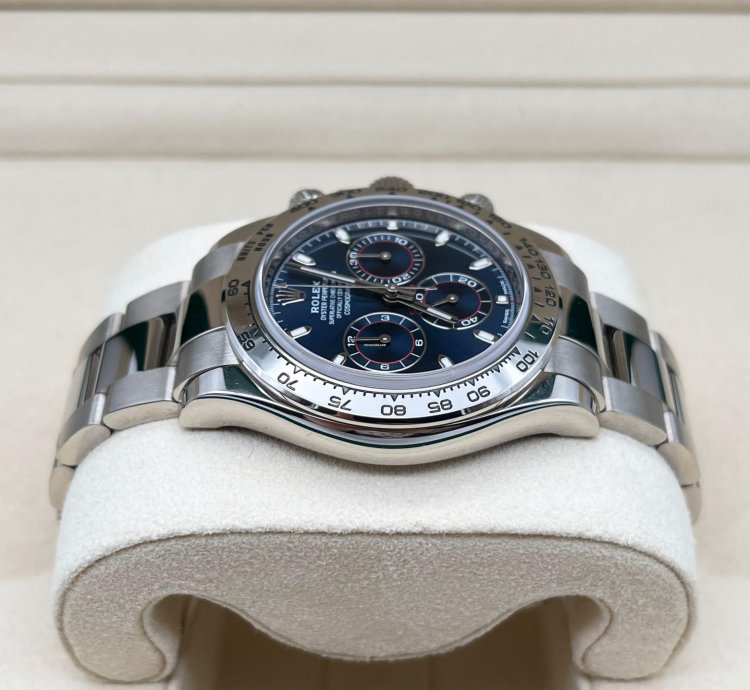 Rolex Daytona 116509 2023 Neu Blue Blau Full Set Lagernd Instock