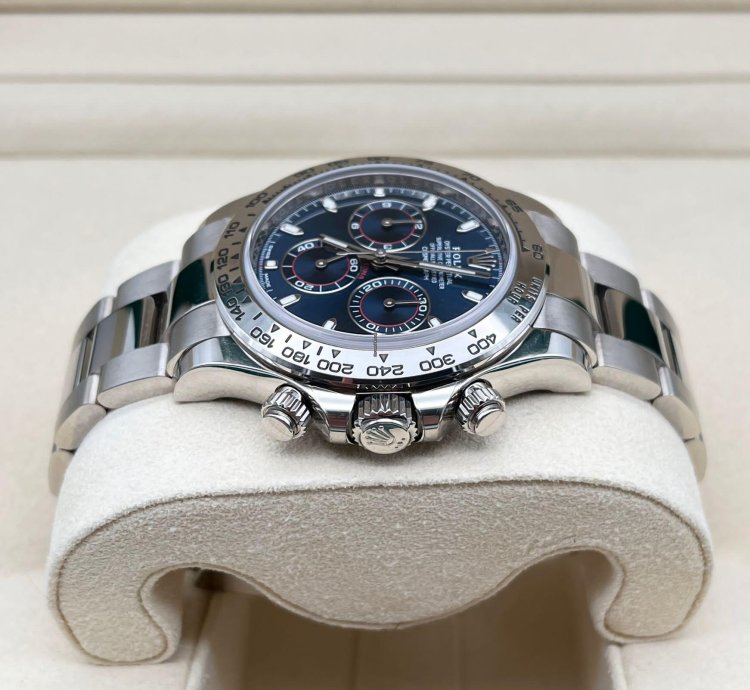 Rolex Daytona 116509 2023 Neu Blue Blau Full Set Lagernd Instock