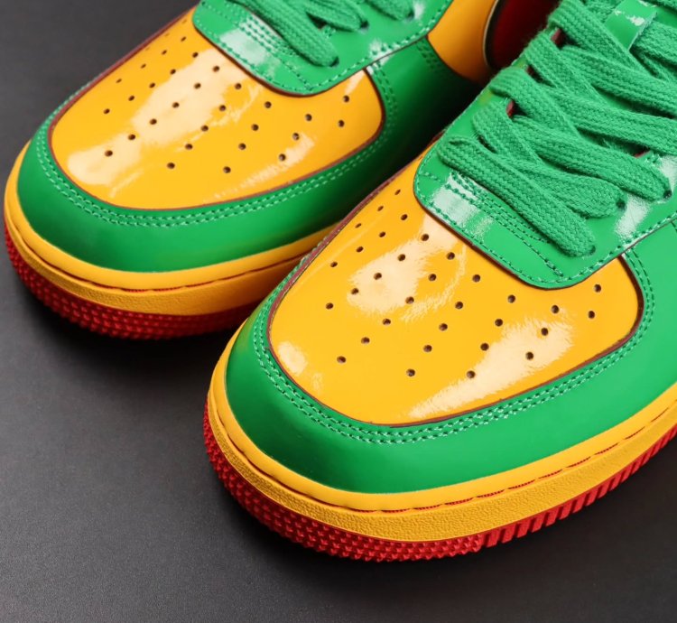 Lil Yatchy X Nike Air Force 1 Low concrete Boys-lucky Green