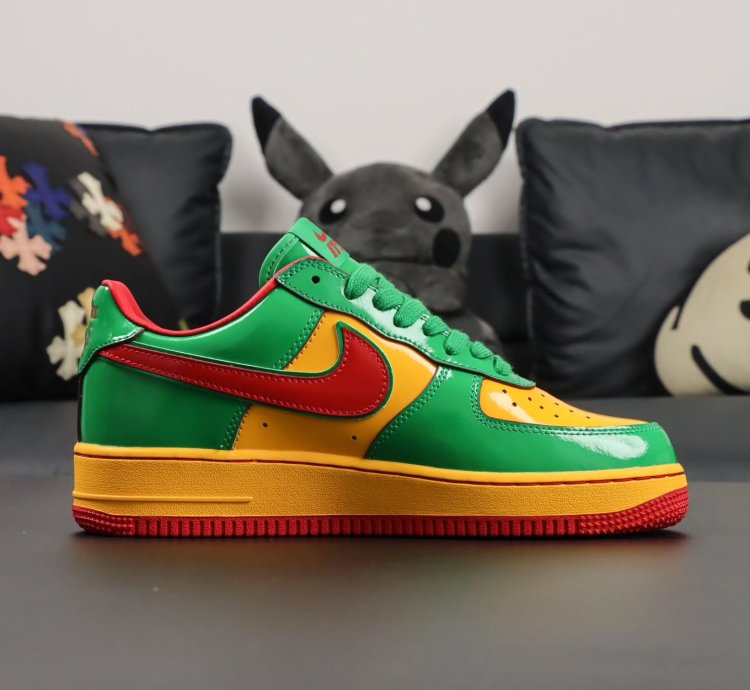 Lil Yatchy X Nike Air Force 1 Low concrete Boys-lucky Green