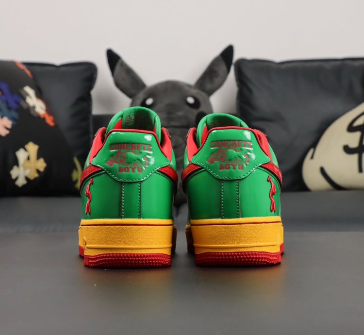 Lil Yatchy X Nike Air Force 1 Low concrete Boys-lucky Green