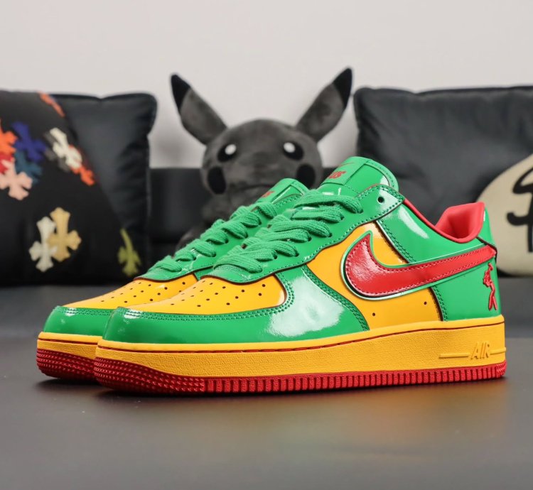 Lil Yatchy X Nike Air Force 1 Low concrete Boys-lucky Green