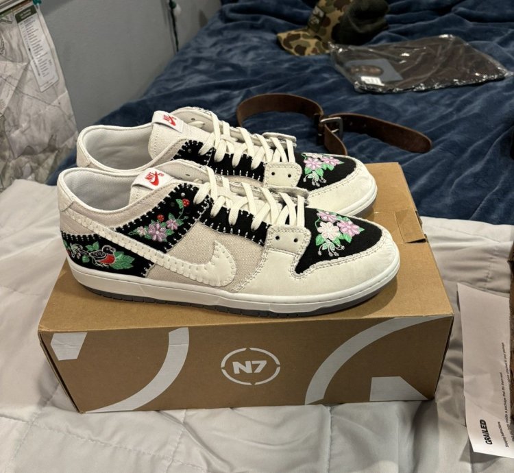 Nike Sb Dunk Low Decon N7 Black Sail Size 11 New