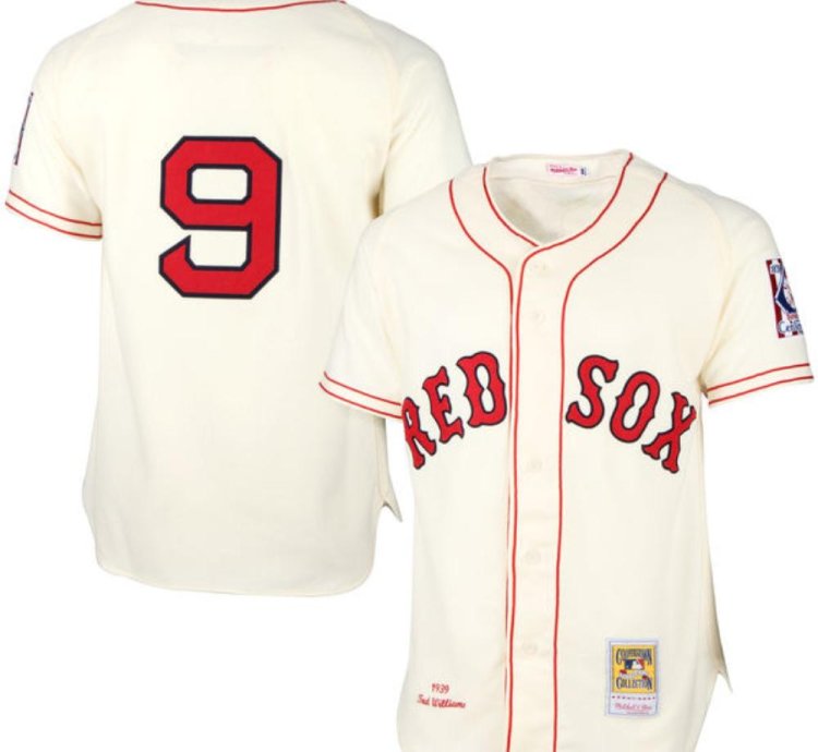Boston Red Sox Ted Williams Cream 1939 Throwback Jersey