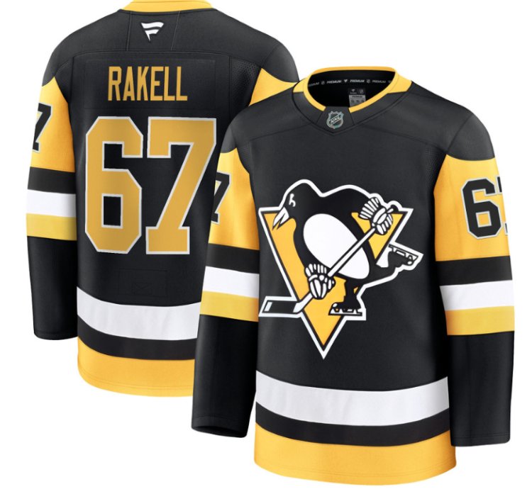 Rickard Rakell Jersey 67 Pittsburgh Penguins 2025 Premium All Stitched