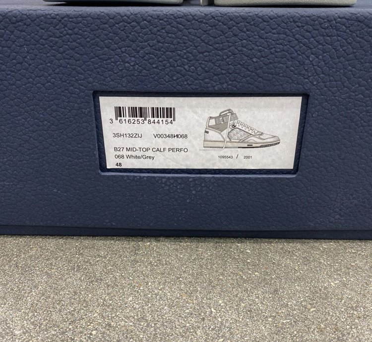 Dior B27 High White Grey